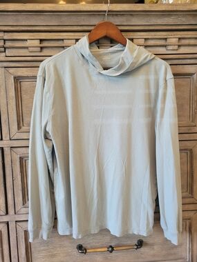 J. Crew Washed Sage Green Hooded Tee